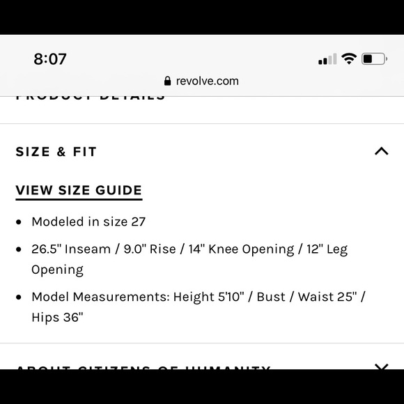 Citizens of Humanity jeans - Picture 6 of 6